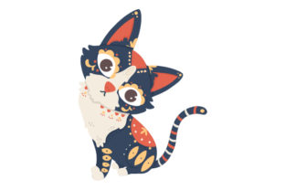 Alebrije Cat Embroidery Design