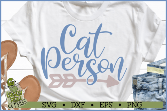 Cat Person Embroidery Design