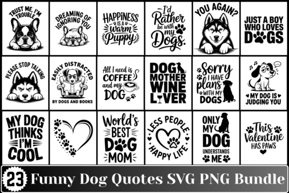 Funny Dog Saying SVG Dog Lover Bundle