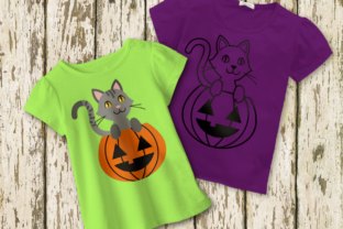 Halloween Pumpkin Cat