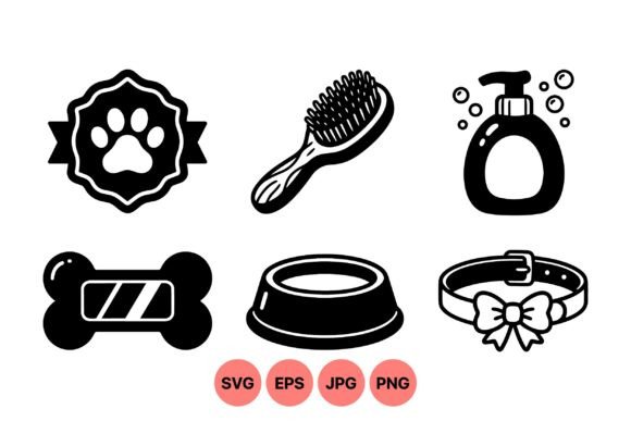 Pet Care Essentials Icons